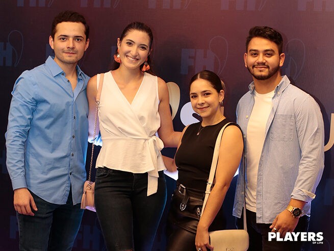 Nina Cesa, Pompilio Amador,, Daniel Aguilar y Regina Leal