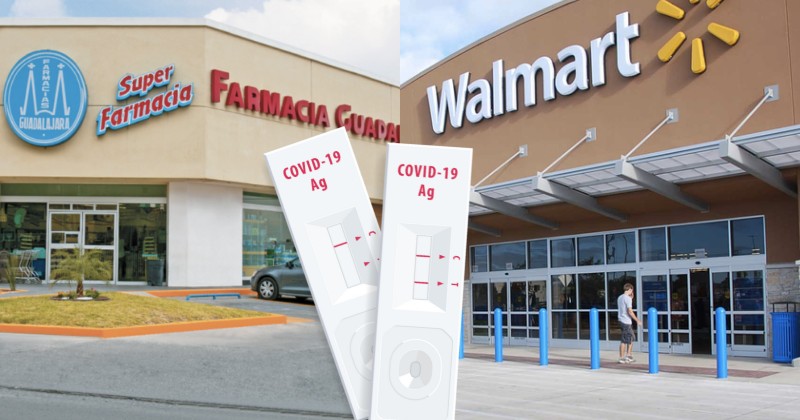 Pruebas covid Walmart Farmacias Guadalajara
