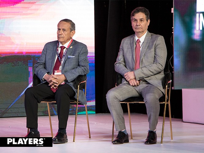 Roberto Santana y Gustavo Staufert en Inauguración Intermoda 77