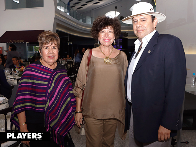 Esther Morales, Genoveva Rubio y Jorge Palacios