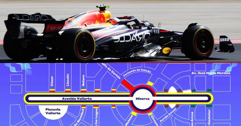 estos son los cierres viales por la exhibición de Checo Pérez en la Minerva