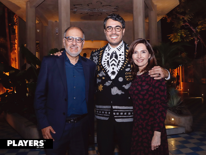 Óscar Lobo, Claudio Limón y Laura de León
