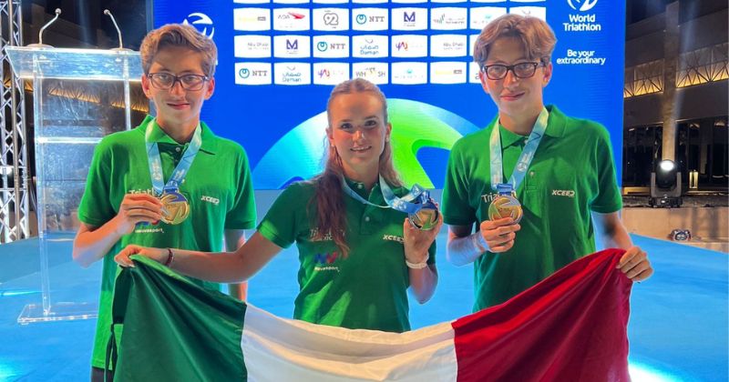 Jóvenes Torreonenses destacan en Mundial de Triatlón en Abu Dabi