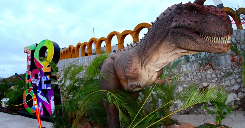 ¡Los famosos dinos vuelven a Puerto Noas por temporada decembrina!