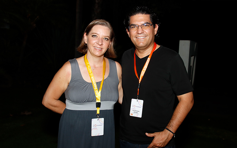 Michelle Suberville y Luis Fernando Ochoa. Michelle Suberville y Luis Fernando Ochoa.