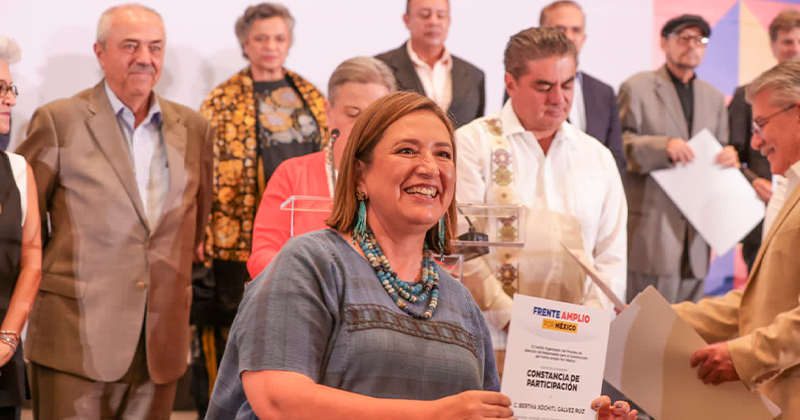 La aspirante presidencial Xóchitl Gálvez