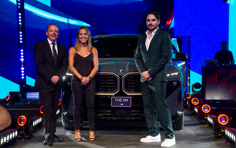 Diego Camargo, CEO BMW México; Alejandra Martínez, Head of Brand Latino América y Santiago Calles, XM Product Manager. Diego Camargo, CEO BMW México; Alejandra Martínez, Head of Brand Latino América y Santiago Calles, XM Product Manager.