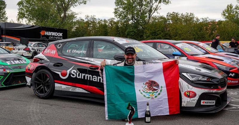 Celebra Surman éxito de Ernesto “Conejo” Olhagaray en TCR Italia