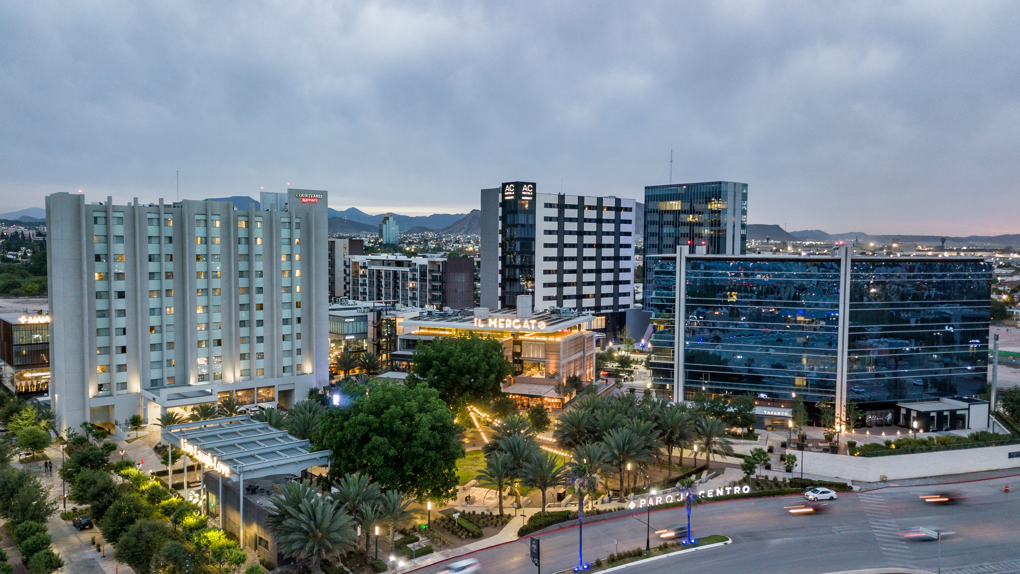 Parque Centro en Saltillo.