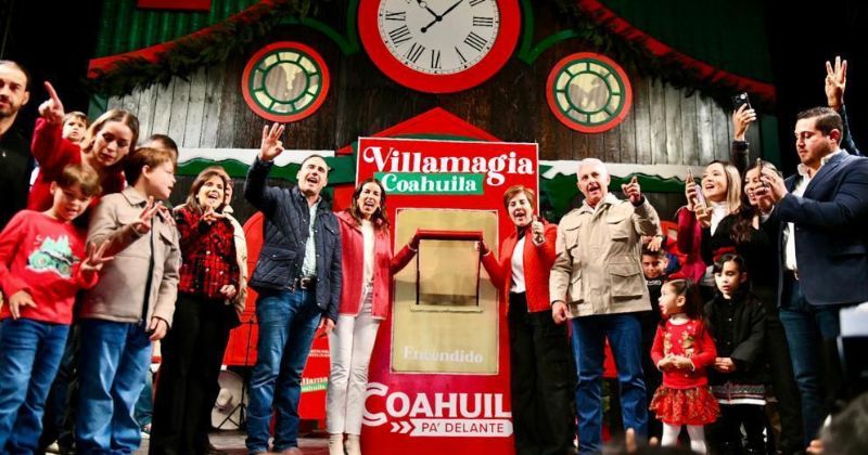 Encienden con gran éxito Villamagia Coahuila en la Plaza Mayor de Torreón