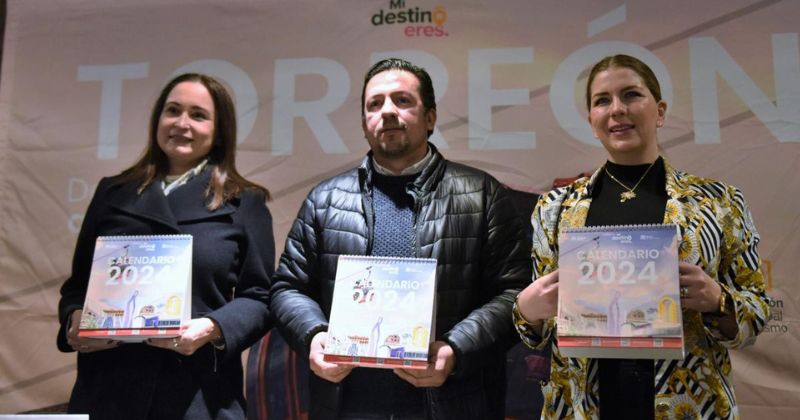 Distribuirán calendario con actividades turísticas del año en Torreón