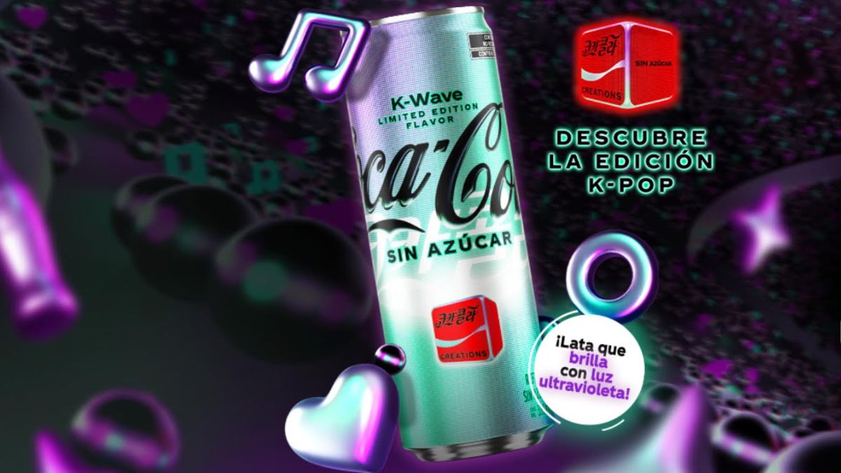 Fue presentada la nueva Coca-Cola K-Wave Sin Azúcar.