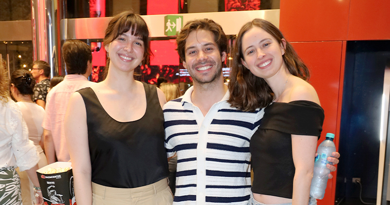 Camila de la Tijera, Hugo González y Jimena de la Tijera