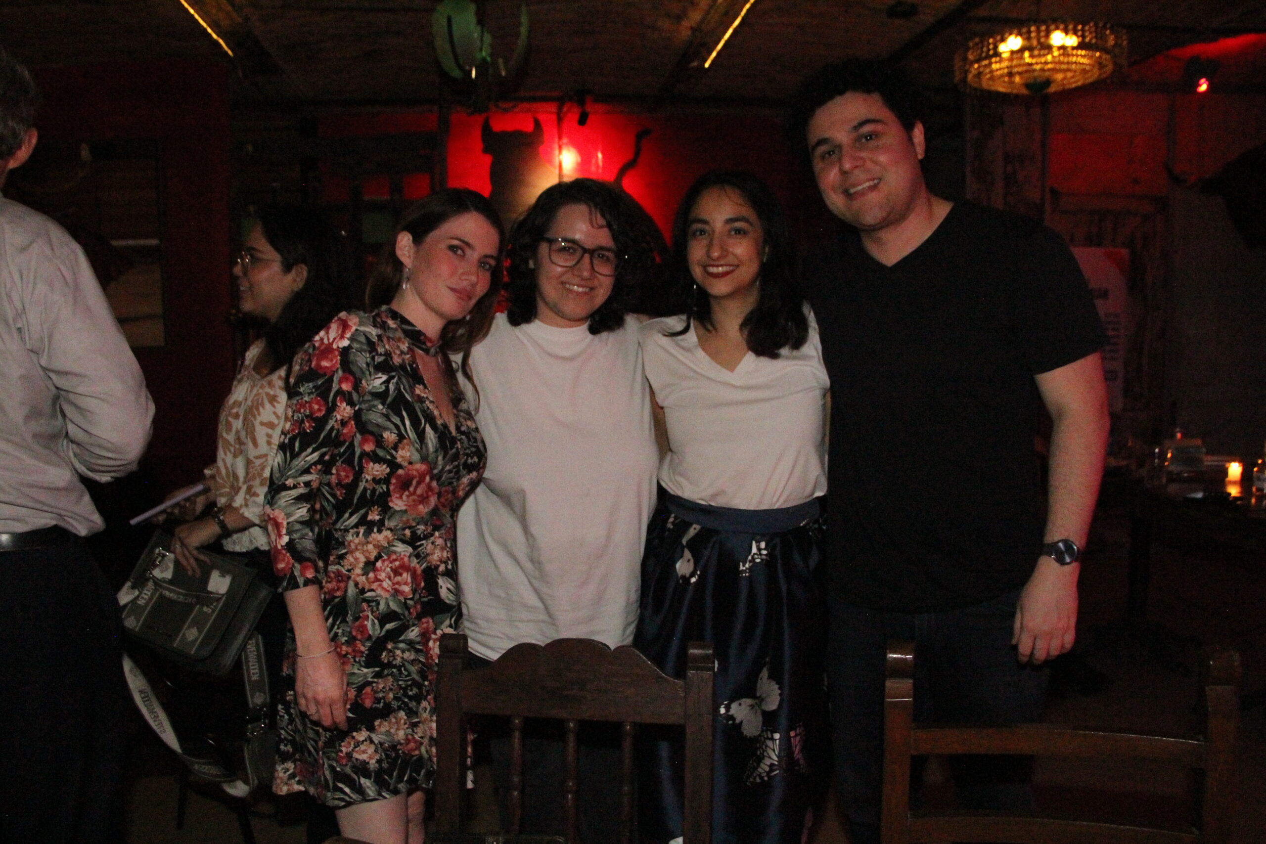 Christa Collignon, Jandra Rivera, Majoy Camberos y Rudy Jacinto.