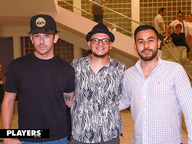 David Velasco, Fredo Becerra y Carlos Orona.