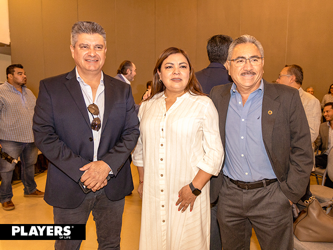 Eduardo Gajón, Juanita Ciceña y Pablo García Chacón.