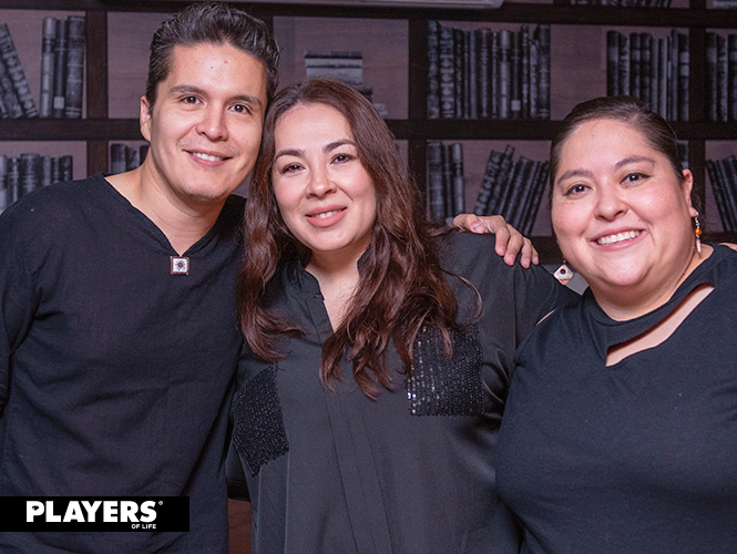 Jesús Aguirre, Mónica Luján y Edith Rodríguez.
