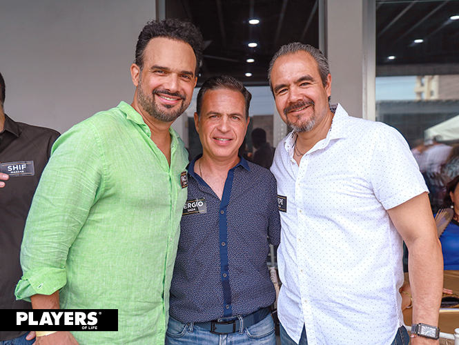 Paco Cobos, Sergio Sada y Pepe Vela.