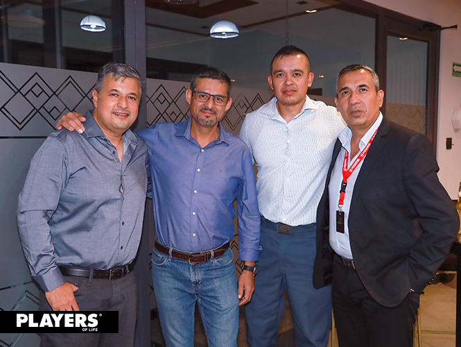Ramón García, Felipe Hernández, Rodrigo Barrientos y Pedro Rodríguez.