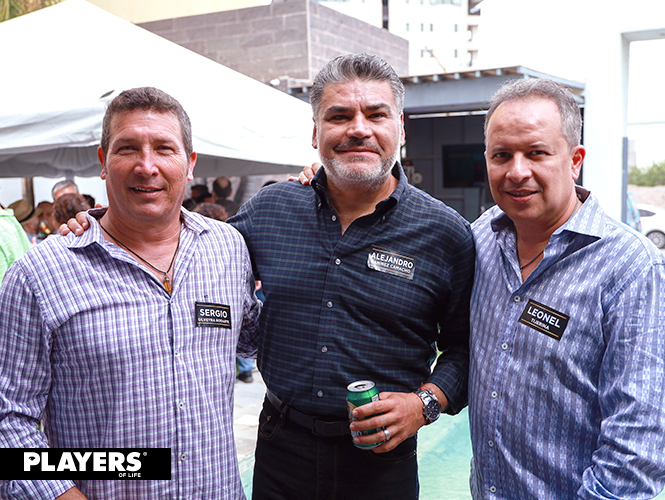 Sergio Silveira, Alejandro Ramírez y Leonel Tijerina.